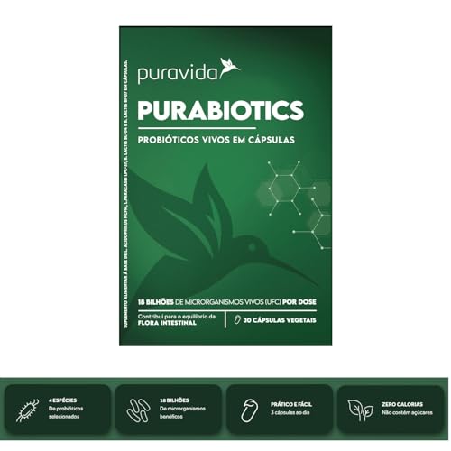Purabiotics Probiótico Vivos Em Cápsulas - Pura Vida