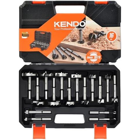 KENDO 16-Piece Forstner Bit Set Cover