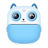 Appareil photo pour enfants pour selfie et : cette imprimante thermique est équipée d'un objectif avant et arrière, ce qui lui permet de capturer des images incroyablement claires. La fonction d'impression instantanée permet aux enfants d'obtenir leurs photos et de partager leurs souvenirs en quelques secondes après avoir appuyé sur le bouton d'impression. Livré avec 1 rouleau de papier thermique, facile à imprimer dès réception du colis