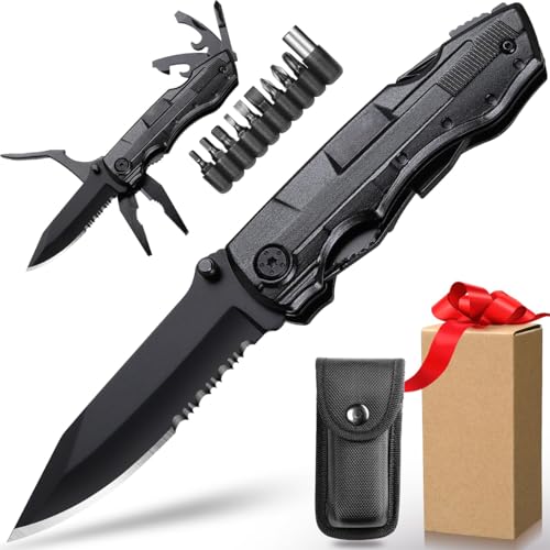 El Mejor Listado de victorinox dia del padre favoritos de las personas. 44 DOXASIK Navaja Multiherramienta Alicates Multiusos, Herramienta Multiusos 15 en 1 Multifuncional plegables alicates acero inoxidable Navaja Suiza Alicate Destornillador Herramienta...