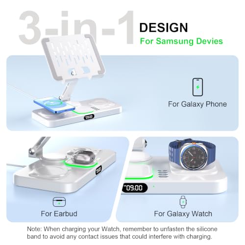 Wireless Charger for Samsung Devices, Not for Galaxy Watch 9/ Watch Ultra 2 by Fanisic - Used condition - Image 3
