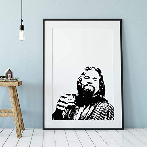 The Dude Abides Big Lebowski Movie Poster #TOP1