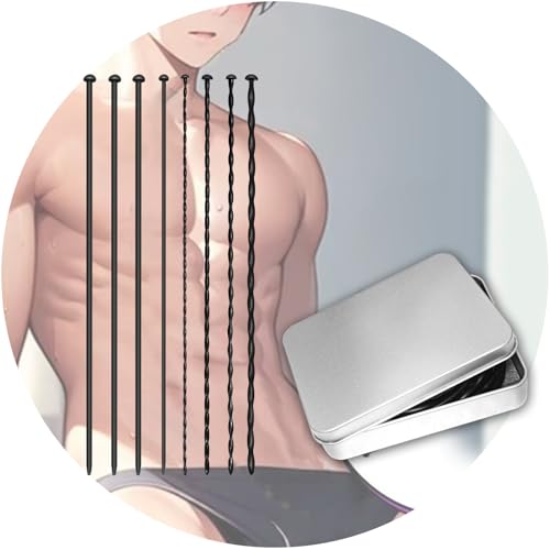 尿道責め 尿道プラグ アダルトグッズ 男性用 男性 前立腺 メスイキ 潮吹き sm smグッズ 男性向け 尿道ブジー超長いサイズ 人間工学デザイン シリコン製大人のおもちゃ 男 カップル向け 玩具 大人 人気 男の潮吹きグッズ 「8個セット」 収納ボックス付き - 画像1