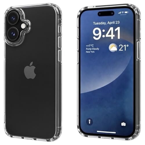 Ya en manzanajugosa.com: POINT&GO Funda para iPhone 16 Extra Transparente de Silicona Dura TPU ultraresistente. Carcasa AntiGolpes, Anti arañazos, Anti-Amarillo. Carcasa Fina y Agradable al Tacto. Capa Premium