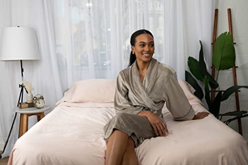 Pure Fiber Ni201026Q Bed Sheet, Queen, Blush Pink #TOP1