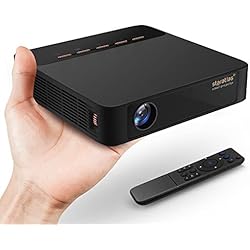 Star Atlas L36 HD Smart Lcos Proyector Portátil para el al Aire Libre Entretenimiento en casa con WiFi, Bluetooth,Android TV 9.0(Duración de la batería en Exteriores de hasta 2,5 Horas)