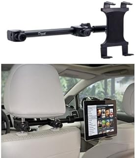 Premium Car Headrest Tablet Mount and Back Seat iPad Car Holder, Jarv [Multi Passenger] Telescopic Fold-Up Rear Seat Tablet Holder for Car Headrest - iPad PRO iPad Air iPad Mini (All 7-18” Tablets)