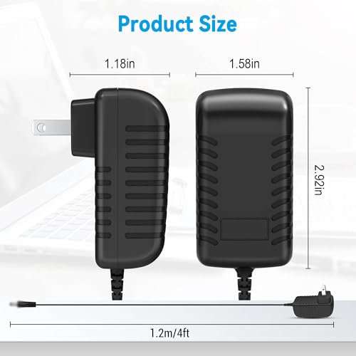 PK Power AC/DC Adapter for Flypower PS12H050K2000UD Tablet Switching Power Supply Cord Cable PS Wall Home Charger Mains PSU (with Barrel Round Plug tip)