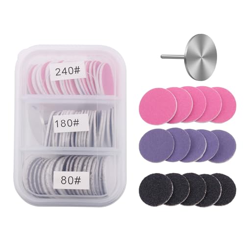 Compact Shank Design Sanding Discs Reducing Hand Fatigue Easy Grooming Home and On-the-Go Professional Grip Discs