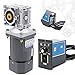 AC 110V 120W Worm Gear Reducer Motor with Speed Controller 1:40 Reduction Ratio Gearmotor Adjustable Variable Speed High Torque Reducer Motor 33 RPM