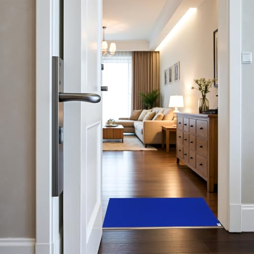 Image of Sticky mat with Adhesive,Tacky pad 24 inch x 36 inch,for Construction,Science Lab Door Matting,Basketball Shoes,Cleanroom,Laboratory and Hospital. (12, Blue, 24 inchx36 inch)