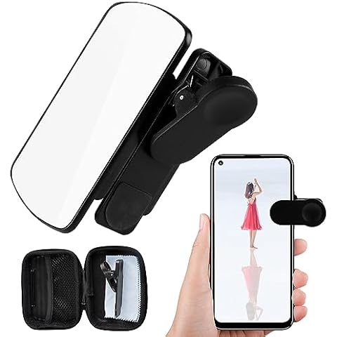 Smartphone Camera Mirror Reflection Clip Kit, Adjustable Phone Camera Mirror Reflection Clip Kit, Mirror Reflection Clip Kit, Mirror Reflection for Phone Camera Cover