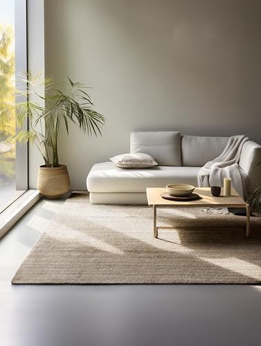 Hanse Home Jute Teppich – Natur Wohnzimmerteppich aus 100% Jute - Handgewebt & Umweltfreundlich...