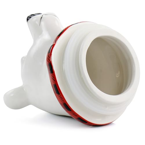 Image of Gibson Home Polar Friend Durastone 8.5in Holiday Cookie Jar in White and Multi