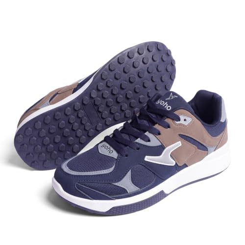 Image of YOHO Men's Sneakers Flo & Blazer | Stylish & Comfortable | Low Top, Lace Up Casual Shoes for Man /Gents