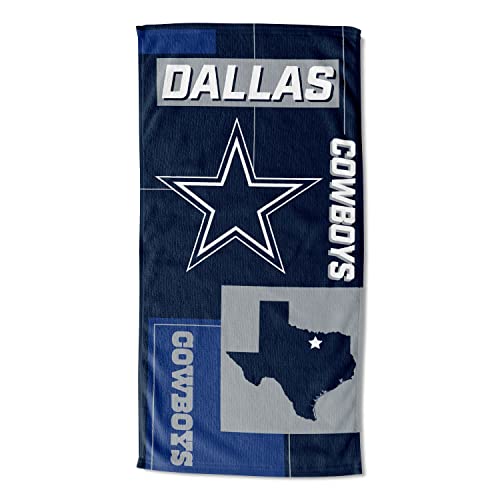NORTHWEST NFL State Line Beach Towel, 30x60, Dallas Cowboys