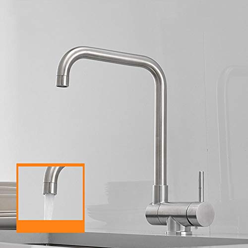 Robinet de cuisine rabattable et rotatif mitigeur eau chaude froide