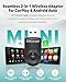 OTTOCAST Mini 2025 2-in-1 Wireless CarPlay/Android Auto Adapter, 5GHz WiFi, Auto Connect for 2016+ Cars