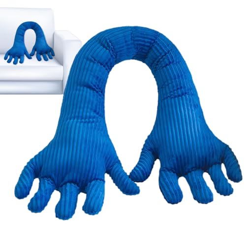 Cuscino a forma di mano, divertente peluche in pile per cuscino a mano - Cuscino lungo in peluche - Cuscino lungo a forma di palma Cuscino per gambe per dormire Cuscino per dormiente laterale, cuscino