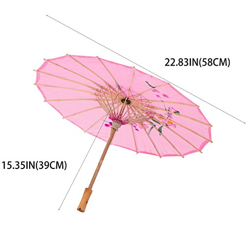 THY COLLECTIBLES 22" Kid's Size Japanese Chinese Umbrella Parasol for Wedding Parties, Photography, Costumes, Cosplay, Decoration and Other Events