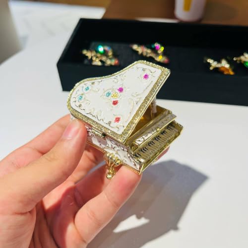 Dzrige Jewelry Box for Women, Piano Decorative Jewelry Trinket Box - image 7