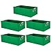 Produktbild Poxl Pflanztasche Quadratische Gemüse Pflanzgefäße 5Pcs Pflanze Wachsende Tasche Pflanzsack mit Griffe für Kartoffeln, Tomaten und Erdbeeren 40 * 30 * 20cm