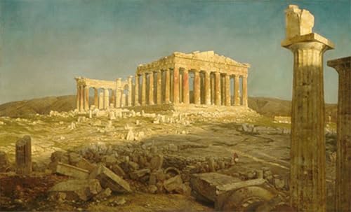 Le Parthénon par Frederic Edwin Church affiche toile portrait décor mural 60x90