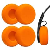Voarmaks 4-Pack Foam Ear Cushions Replacement Ear Pads for JLAB Rewind, Rewind 2 Wireless Retro Headphones, Comfortable High-Density Sponge Cover (Orange)