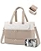LOVEVOOK Reisetasche Damen, 45L Weekender Handgepäck Große Öffnung Kliniktasche Geburt Krankenhaustasche mit Kulturtasche, Schuhfach & Nassfach, Sporttasche Travel Duffle Bag für Flugzeug Reise Gym