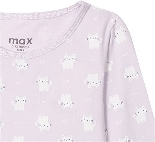 Image of Max Girls Cotton Regular Fit Graphic Printed Full Sleeves T-Shirt