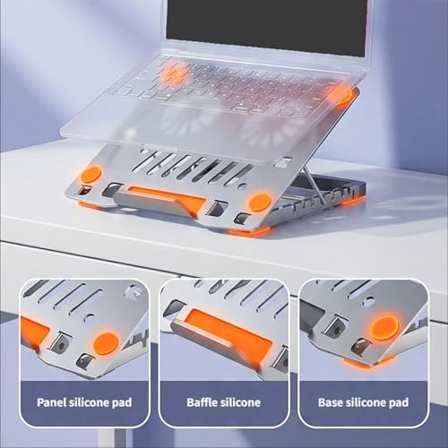 Soporte portátil plegable para laptop con 6 alturas ajustables miniatura 4