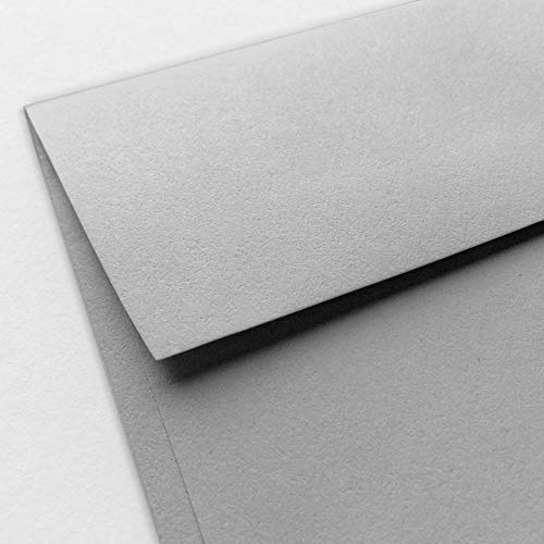 Note Card Cafe A7 7.25 X 5.25 In Blank Gray Envelopes | 40 Pack | Sealable, Square Flap | Perfect For Invitations, Greeting Cards, Baby Showers, Weddings, Mailing, Crafts, Notes | Printable #TOP3