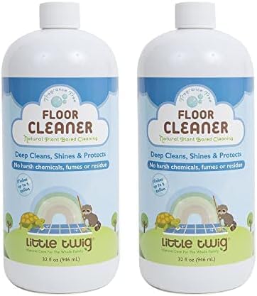 Little TwigPlant Based Concentrated Multi-Surface and Floor Cleaner with Eco-Friendly Ingredients & No Toxic Residue, Child & Pet Safe, Unscented, 32 Fluid Oz (LTWG-FCFF32-06) (Pack of 2)