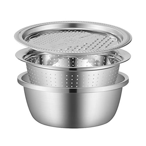 Cabilock Ergonomic Design Fruit Slicer Set Strainer Stainless Steel Vegetable Peeler Grater Slicer