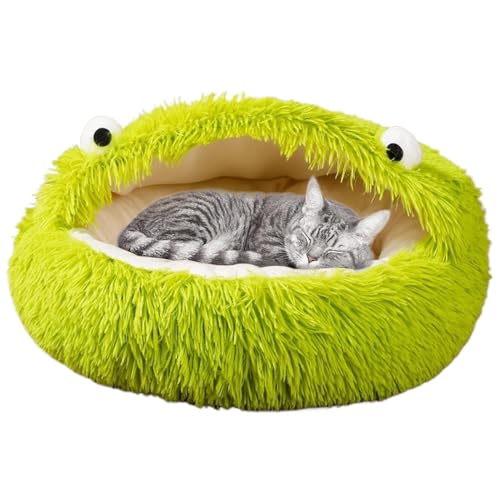 Panier chat igloo chaud pour chat d'intérieur et couchage hiver - 2