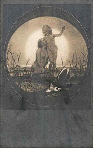 From Heaven by Fidus Art Nouveau Original Antique Postcard