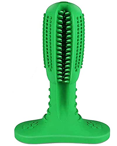 Western Era Dog Toothbrush Stick Dog Chew Tooth Cleaner Puppy Dental Care Brushing Stick Natural Rubber Bite Resistant Chew Toys for Dogs Pet Oral Care (Random)