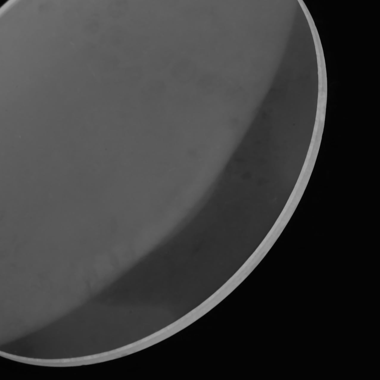 Lente in Vetro Biconvessa 10 Cm Diametro Lunghezza Focale 300 Mm, Lente Ottica per Esperimenti Scientifici e Laboratori Didattici, Vetro Trasparente Bordi Smussati per Imaging