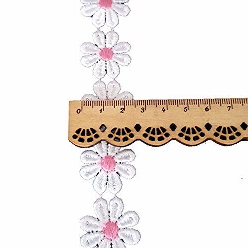 Yeqin 3 Yard Daisy Flower Sun Flower Decorating Lace And Trims For Sewing And Craft Projects (Style3) #TOP2