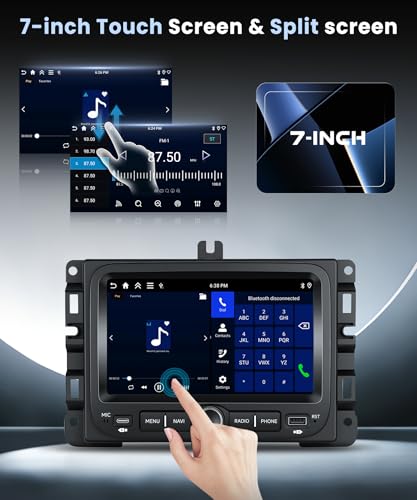 Autoradio Android 15 CarPlay sans fil pour Jeep Compass écran 7'' IPS - 6