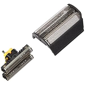 Braun Elektrorasierer Scherkopf, Ersatzscherteil kompatibel mit Rasierer Herren Series 3 (ältere Generation, 5000/6000 Series), Contour, Flex XP & integral, 31B, schwarz