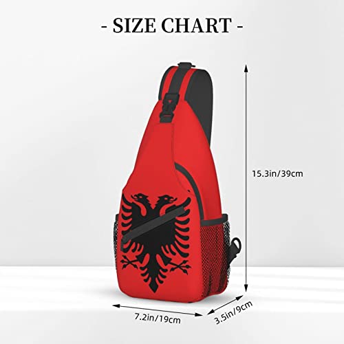 Mochila bandolera unisex negra estilo Albania miniatura 4