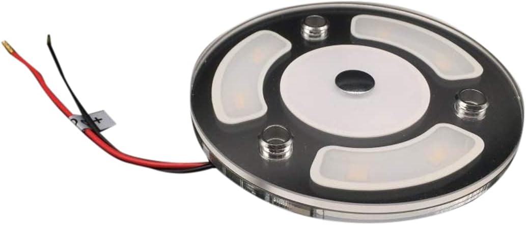 12V-24V LED Ceiling Light Fixture ON/OFF switch For Caravan/Motorhome/Trailer/Boat Surface Mount (RWB*2)