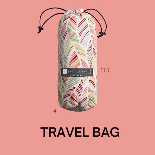 image for BAY LAUREL Turkish Beach Towel with Travel Bag 39 x 71 Quick Dry Sand 