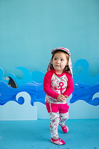 Image of VAENAIT BABY Girls Rash Guard Swimsuit UPF 50+ Long Sleeve Toddler Bathing Suit Ribbon Stawberry Floral Fruit for 2~8Years