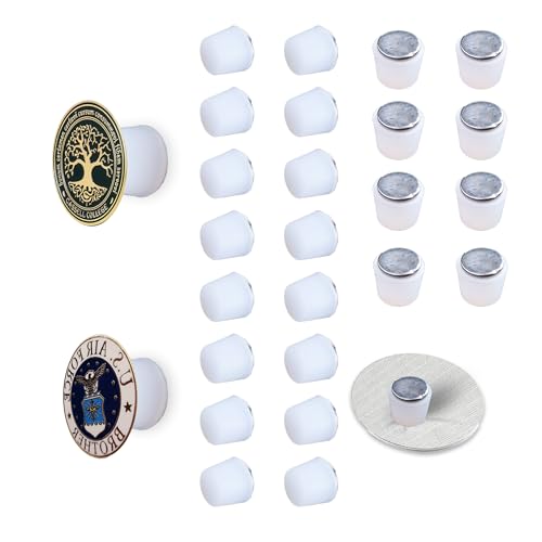 WTYONZEL 24Pcs Magnetic Pin Backs for Enamel Pins Convert Pins into Fridge Magnets Enamel Pins Conversion Tool for Refrigerator Magnets-Place Your Pins On The Fridge As Decoration