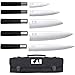 Kai DM-0781EU67 - Set composto da custodia per coltelli e 5 coltelli: 6710P (100 mm), 6715U (150 mm), 6716S (165 mm), 6720C (200 mm), 6723L (230 mm)