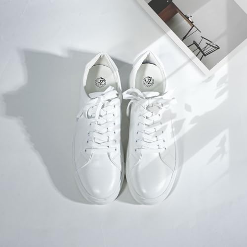 YZ Classic White Sneakers for Women PU Leather Tennis Shoes Low Top Casual Shoes4