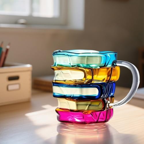 Image of Painted Book Mug Novelty Unique Coffee Mug for Writer Librarians Book Lovers | Ceramic Mug | Coffee Mug | Tea Mug