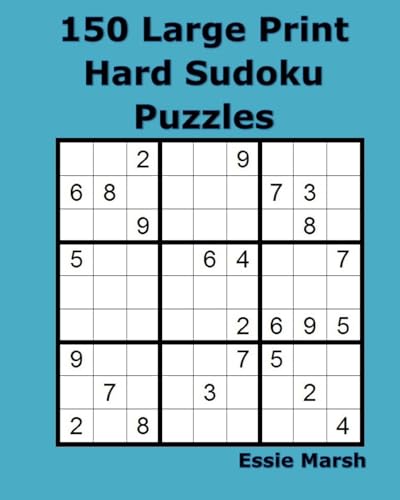 150 Large Print Hard Sudoku Puzzles